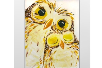 Paint Nite: Snowy Owl Snuggle (Ages 6+)